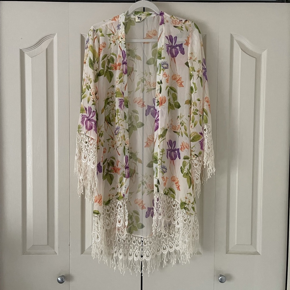 Show Me Your MuMu Floral Fringe Kimono
